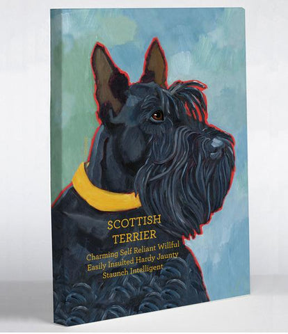 Scottish Terrier 1 Canvas Wall Decor by Ursula Dodge