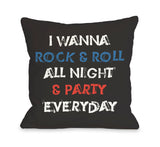 Party Every Day Throw Pillow by OBC 18 X 18
