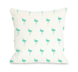 All Over Flamingo Throw Pillow by OBC 16 X 16