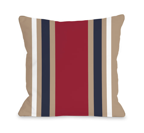 Americus Stripe Throw Pillow by OBC 18 X 18