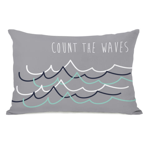 Count The Waves Lumbar Pillow by OBC 14 X 20