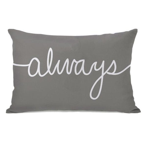 Always Mix & Match - Gray Throw Pillow by