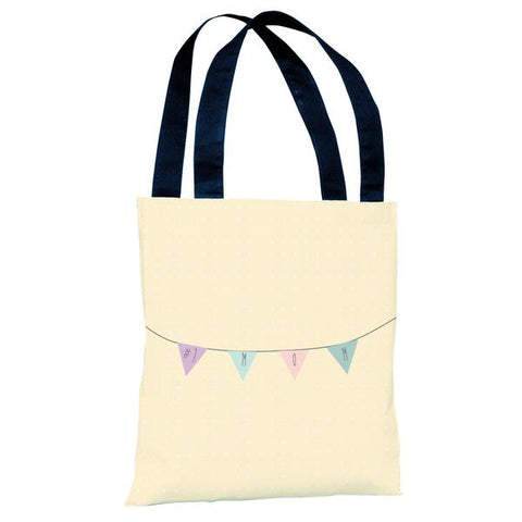 #1 Mom Banner - Yellow Tote Bag by
