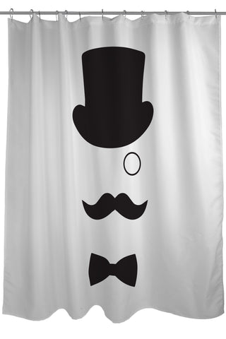 A British Gentleman Shower Curtain by OBC 71 X 74