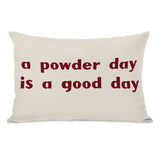 A Powder Day Lumbar Pillow by OBC 14 X 20