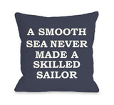 A Smooth Sea Throw Pillow by