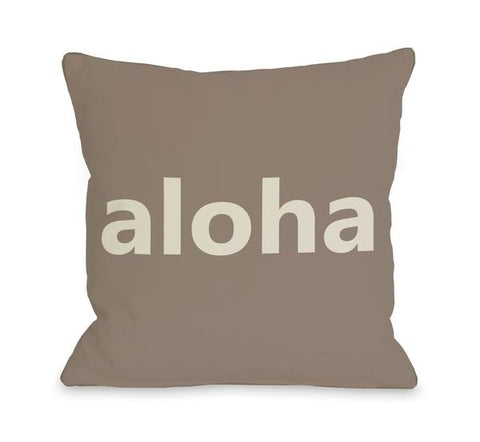 Aloha Throw Pillow by