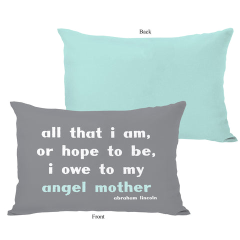 Angel Mother Lumbar Pillow by OBC 14 X 20