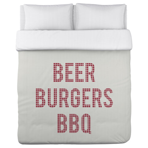 Beer Burgers BBQ - Duvet Cover 88 X 88