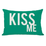 Bold Kiss Me Lumbar Pillow by OBC 14 X 20