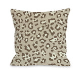 Gabriella Cheetah - Natural Throw Pillow by OBC 18 X 18