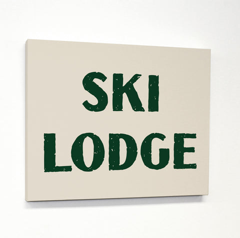 Ski Lodge Canvas by OBC 11 X 14