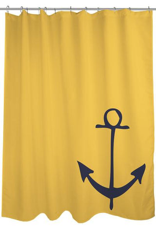 Vintage Anchor - Mimosa Shower Curtain by