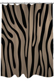 Zebra Print - Black Shower Curtain by OBC 71 X 74