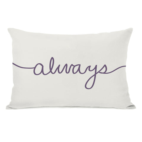 Always Mix & Match - Grape Lumbar Pillow by OBC 14 X 20