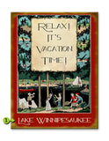 Relax, It's Vacation Time Metal 28x38