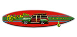 Catch a Wave Surfboard Wood 8x32