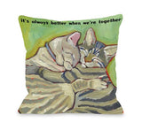 Better Together Throw Pillow by Ursula Dodge