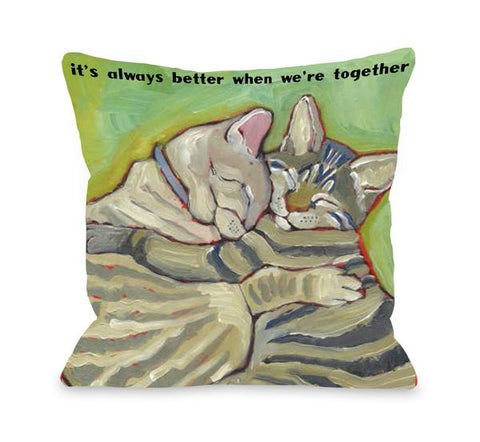 Better Together Throw Pillow by Ursula Dodge