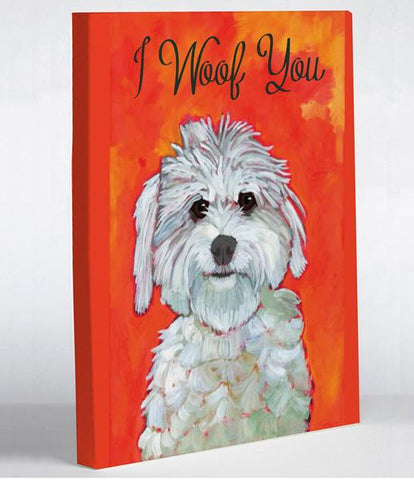 I Woof You Canvas Wall Decor by Ursula Dodge