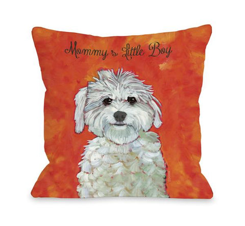 Mommy's Little Boy throw pillow by Ursula Dodge
