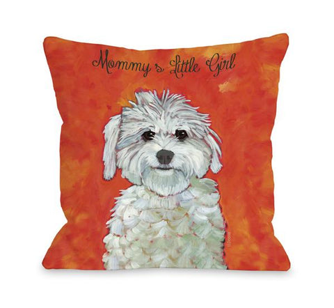 Mommy's Little Girl throw pillow by Ursula Dodge