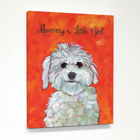 Mommy's Little Girl Canvas by Ursula Dodge 11 X 14