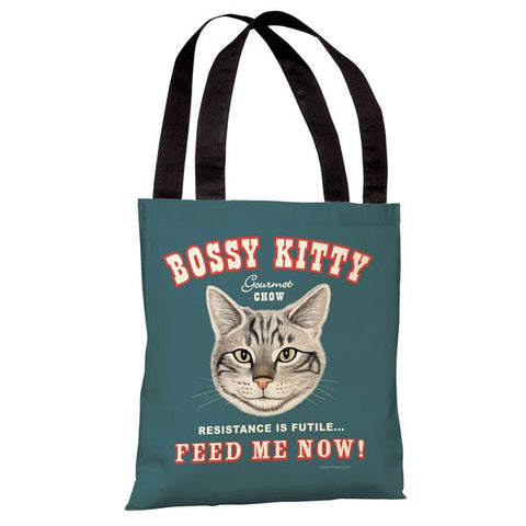Bossy Kitty Tote Bag by Retro Pets