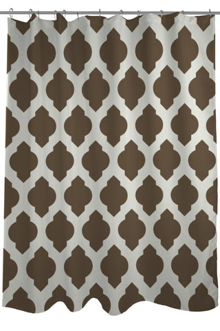 All Over Moroccan - Coffee Shower Curtain by OBC 71 X 74