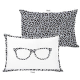Leopard Nerd Glasses Lumbar Pillow by OBC 14 X 20