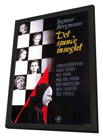 The Seventh Seal 11 x 17 Poster - Foreign - Style A - in Deluxe Aluminum Frame