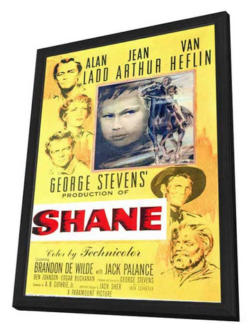 Shane 11 x 17 Movie Poster - Style A - in Deluxe Aluminum Frame