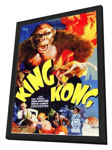 King Kong 11 x 17 Movie Poster - Style A - in Deluxe Aluminum Frame