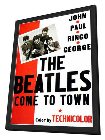 The Beatles Come To Town 11 x 17 Movie Poster - Style A - in Deluxe Aluminum Frame