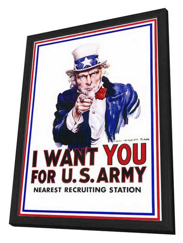 I Want You for U.S. Army 11 x 17 Movie Poster - Style A - in Deluxe Aluminum Frame