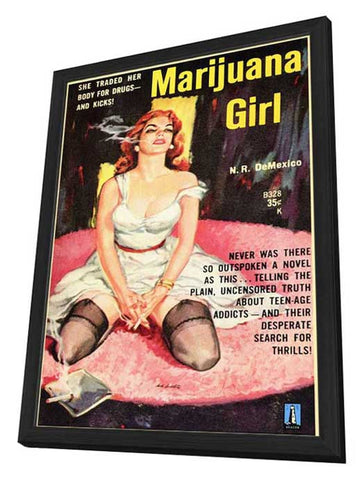Marijuana Girl 11 x 17 Movie Poster - Style A - in Deluxe Aluminum Frame