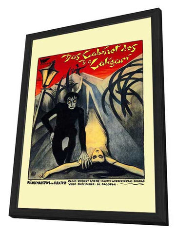 The Cabinet of Dr. Caligari 11 x 17 Poster - Foreign - Style A - in Deluxe Aluminum Frame