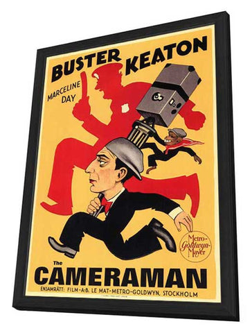 The Cameraman 11 x 17 Poster - Foreign - Style A - in Deluxe Aluminum Frame