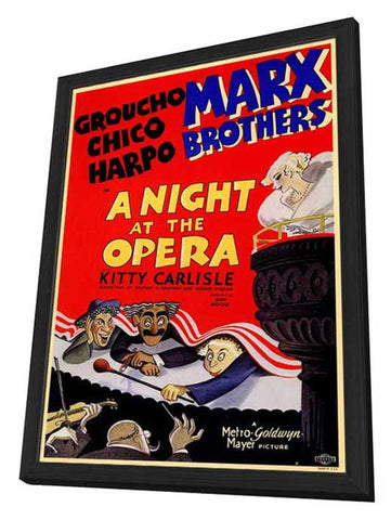 A Night At The Opera 11 x 17 Movie Poster - Style A - in Deluxe Aluminum Frame