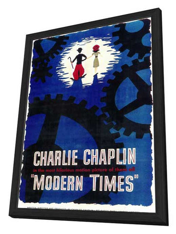 Modern Times 11 x 17 Movie Poster - Style A - in Deluxe Aluminum Frame