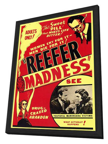 Reefer Madness 11 x 17 Movie Poster - Style A - in Deluxe Aluminum Frame