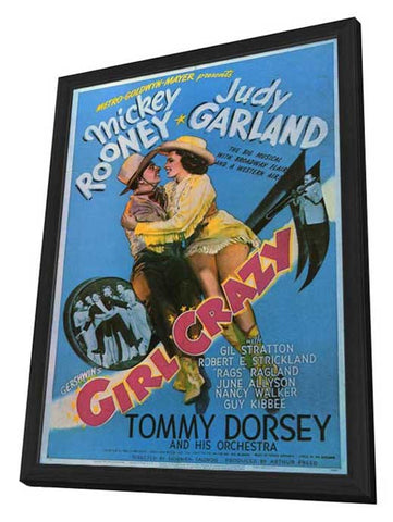 Girl Crazy 11 x 17 Movie Poster - Style A - in Deluxe Aluminum Frame