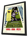 Strangers on a Train 11 x 17 Movie Poster - Style A - in Deluxe Aluminum Frame