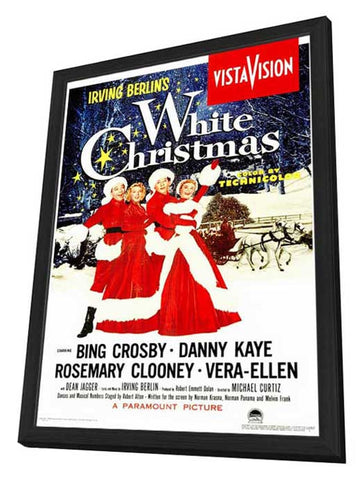 White Christmas 11 x 17 Movie Poster - Style A - in Deluxe Aluminum Frame