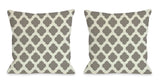 All Over Moroccan - Gray Throw Pillow by OBC 18 X 18