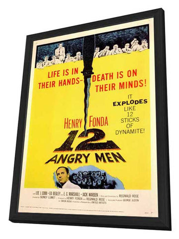 Twelve Angry Men 11 x 17 Movie Poster - Style A - in Deluxe Aluminum Frame