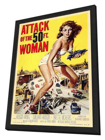 Attack of the 50 Foot Woman 11 x 17 Movie Poster - Style A - in Deluxe Aluminum Frame