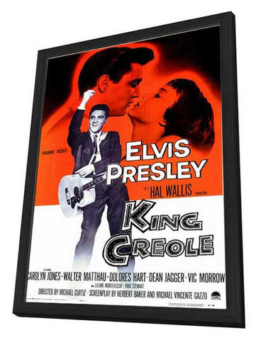 King Creole 11 x 17 Movie Poster - Style A - in Deluxe Aluminum Frame