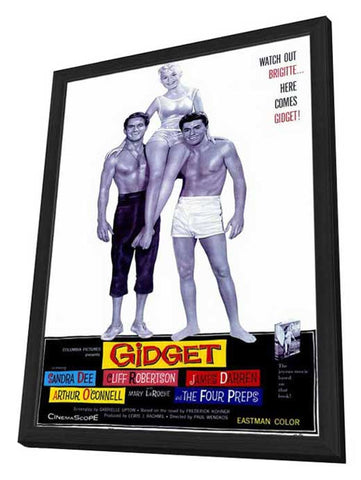 Gidget 11 x 17 Movie Poster - Style A - in Deluxe Aluminum Frame