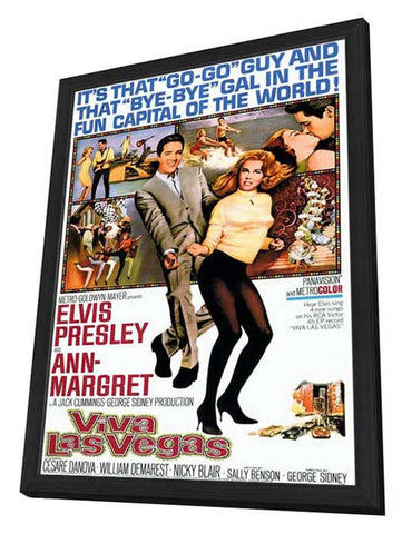 Viva Las Vegas 11 x 17 Movie Poster - Style A - in Deluxe Aluminum Frame